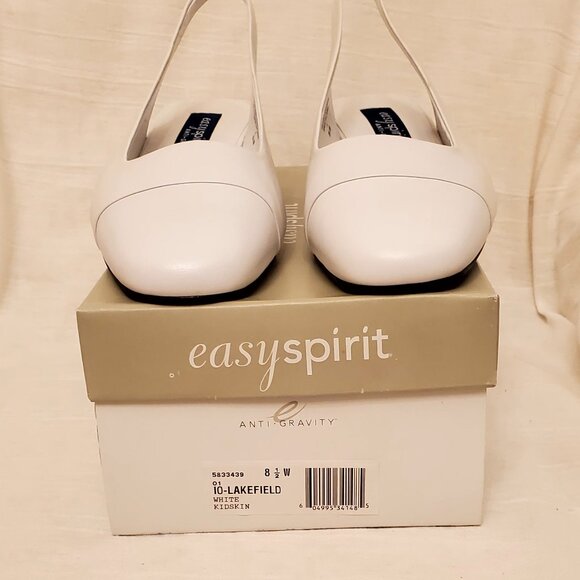 EASY SPIRIT  Anti-Gravity White kid pump with sling strap Size 8.5 W New… - Picture 2 of 11